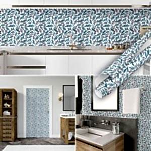 Mavi Renkli Çiçek Desenli Yapışkanlı Folyo 45 cm ve 90 cm Rulo Çeşitleri Dekoros'ta! Kendinden Yapışkanlı, Desen Takipli, Kaplama Folyolarını İncele!