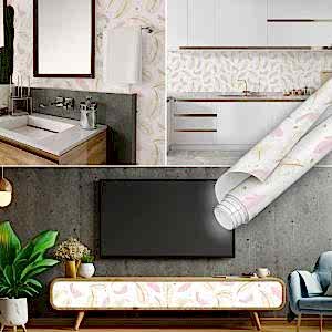 Pembe Kuş Tüyü Yapışkanlı Folyo Kaplama 45 cm ve 90 cm Rulo Çeşitleri Dekoros'ta! Kendinden Yapışkanlı, Desen Takipli, Kaplama Folyoları için Tıkla!