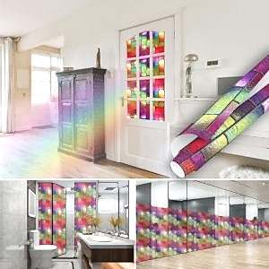 Pencere Kare Desenli Yapışkanlı Folyo 45 cm ve 90 cm Rulo Çeşitleri Dekoros'ta! Kendinden Yapışkanlı, Duşakabin, Banyo Kaplama Folyoları için Hemen Tıkla!