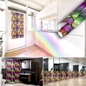 Renkli Cam Filmi Şeffaf Yapışkanlı Folyo 45 cm ve 90 cm Rulo Çeşitleri Dekoros'ta! Kendinden Yapışkanlı, Duşakabin, Banyo Kaplama Folyoları için Tıkla!