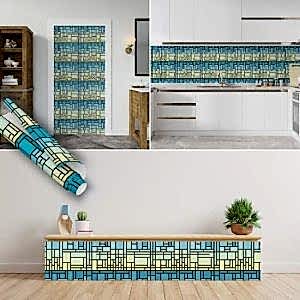 Renkli Kendinden Yapışkanlı Folyo, Geometrik, PVC Rulo Modelleri ve Uygun Fiyatları. Suya Dayanıklı Duvar Yüzey Kaplama Folyoları Şimdi Satın Al.