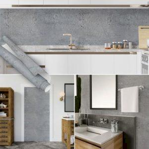 Sıva Desen Kendinden Yapışkanlı Folyo, 45 cm ve 90 cm PVC Rulo Çeşitleri Dekoros'ta. Suya Dayanıklı, Gri Duvar, Kapı Kaplama Folyoları Hemen Satın Al.