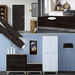 Siyah Ahşap Desenli Yapışkanlı Folyo 0117 Kaplama 45 cm ve 90 cm Rulo Çeşitleri Dekoros'ta. Suya Dayanıklı Yapışkan Mobilya Kaplama Folyosu için Tıkla.