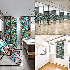 Üçgen Mozaik Desenli Şeffaf Yapışkanlı Folyo 45 cm ve 90 cm Rulo Çeşitleri Dekoros'ta! Kendinden Yapışkanlı, Ofis Cam Kaplama Folyoları için Hemen Tıklayın!