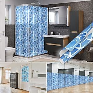 Mavi Vitray Desenli Yapışkanlı Folyo 0902 | 45 cm ve 90 cm Rulo Çeşitleri Dekoros'ta! Kendinden Yapışkanlı, Ofis Cam Kaplama Folyoları için Tıklayın!