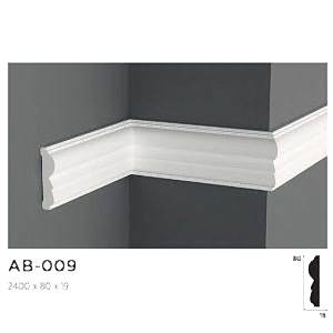 8cm Boyanabilir Beyaz Duvar Bordürü AB-009 ile Modern İç Mekanlar Oluşturun Dayanıklı Polimer Duvar Bordürleri. Bordür ve Çıta Modelleri için Hemen Tıkla!