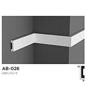 5cm Boyanabilir Beyaz Duvar Bordürü AB-026 ile Modern İç Mekanlar Oluşturun Dayanıklı Polimer Duvar Bordürleri. Bordür ve Çıta Modelleri için Hemen Tıkla!