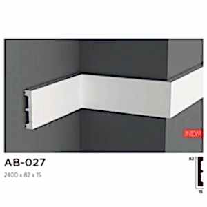 8cm Boyanabilir Beyaz Duvar Bordürü AB-027 ile Modern İç Mekanlar Oluşturun Dayanıklı Polimer Duvar Bordürleri. Bordür ve Çıta Modelleri için Hemen Tıkla!