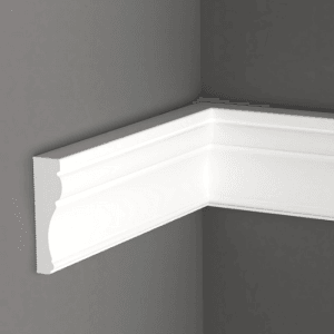 8cm Boyanabilir Beyaz Duvar Bordürü AB-8050 ile Modern İç Mekanlar Oluşturun Dayanıklı Polimer Duvar Bordürleri. Bordür ve Çıta Modelleri için Hemen Tıkla!