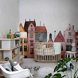 Sevimli Evler Duvar Kağıdı, Şehir Desenli Duvar Kağıtları Modelleri ve Fiyatları Dekoros'da. Tüm Türkiye'ye Poster Duvar Kağıdı Gönderilir. Tutkal Hediye!