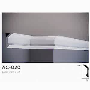 Dekoratif Beyaz Kartonpiyer Dekorasyon Profili AC-020