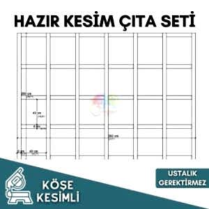 Panel Görünümlü Çıta Seti Kendin Yap Hazır Duvar Çıtası 008