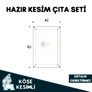 Hazır Kesim Yarım Duvar Çıta Seti Kendin Yap Kolay Uygulama 010