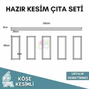 Ustalık Gerektirmeyen Kendinden Yapışkanlı Çıta Seti 012