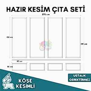 Lüks Duvar Çıta Seti Hazır Kesim Soy Yapıştır Panel 013