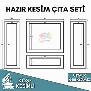 Boyanabilir Duvar Çıta Seti | Kolay Montajlı Dekoratif Panel 004