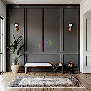 Lüks Görünümlü Kendin Yap Duvar Çıtası Boyanabilir Çıta Seti 015