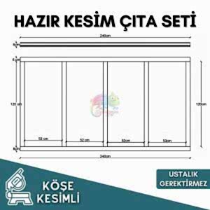 Soy Yapıştır Modern Çıta Seti 6 cm Hazır Kesim 014