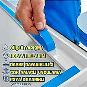 Çivi ya da vida kullanmadan kolayca uygulayabileceğiniz “Çift Taraflı Köpük Montaj Bant 18mm×25m”, güçlü yapışma gücü ve esnek köpük yapısıyla metal, cam, fayans, plastik ve ahşap yüzeylerde uzun ömürlü montaj imkânı sunar. Hemen tıklayın ve hızlıca sahip olun!