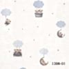Deco junior Çocuk Odası Duvar Kağıdı modelleri ve fiyatları, Erkek Kız Bebek Odası Duvar Kağıtları, Balonlu Mavi bulutlu uçan balon