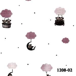 Deco junior Kız Bebek Çocuk Odası Duvar Kağıdı modelleri ve fiyatları, Erkek Kız Bebek Odası Duvar Kağıtları, Pembe Bulutlu, Ay, Uçan Balonlu