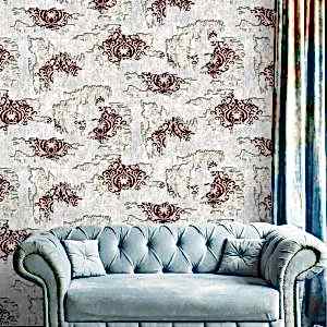 Odessa Duvar Kağıdı 2503-03 klasik motifli dekoratif duvar kağıdı